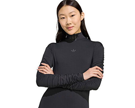 adidas Ruched Maxi Kadın Günlük Elbise JW2806 Siyah