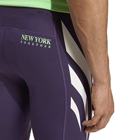 Adizero NYC Erkek Mor Koşu Tayt JY6997