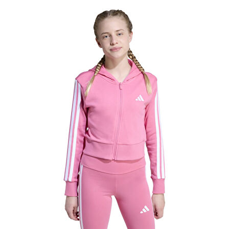 Adidas Çocuk Eşofman Üstü 3 Stripes French Terry Full Zip Cr