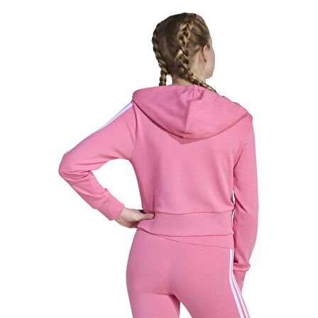 Adidas Çocuk Eşofman Üstü 3 Stripes French Terry Full Zip Cr