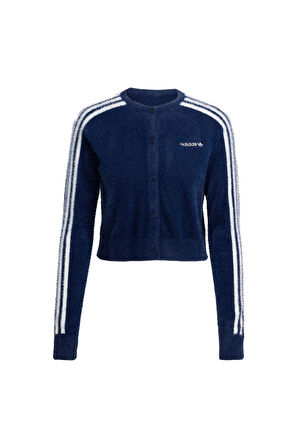 adidas  Kadın  Mavi  Ceket FLUFFY CARDIGAN JW3644