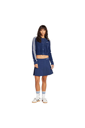 adidas  Kadın  Mavi  Ceket FLUFFY CARDIGAN JW3644