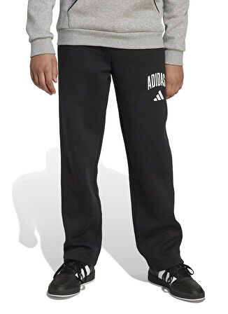 adidas Düz Paça Siyah Erkek Çocuk Eşofman Altı JM1538 J CLGT FL PNT