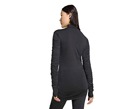 adidas Ruched Ls Top Kadın Günlük Tişört JW2813 Siyah