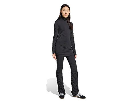 adidas Ruched Ls Top Kadın Günlük Tişört JW2813 Siyah