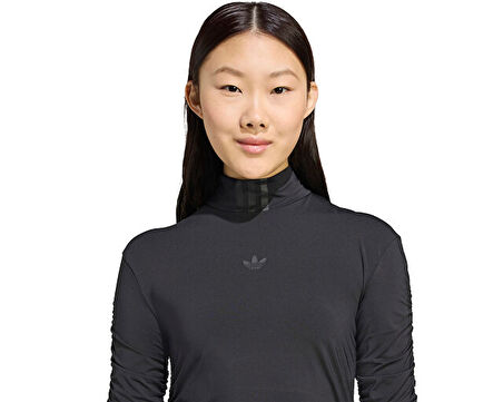 adidas Ruched Ls Top Kadın Günlük Tişört JW2813 Siyah