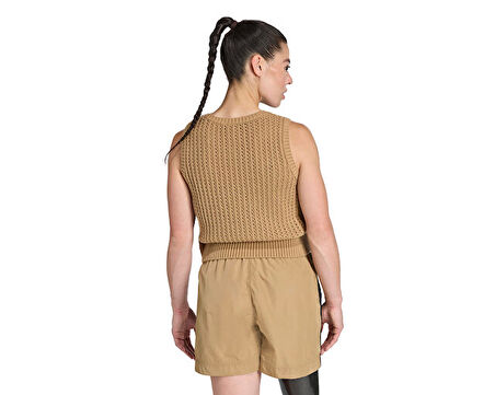 adidas Knitted Vest Kadın Günlük Yelek JW4994 Kahverengi