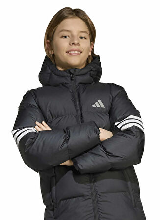 adidas Siyah Kız Çocuk Mont JW2478 J FI 3S PARKA