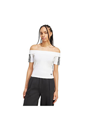 adidas Kadın  Beyaz  T-shirt BANDEAU SS JV9741