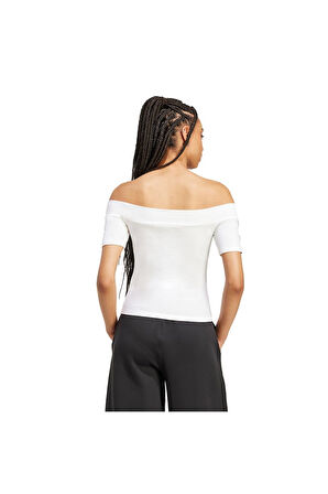 adidas Kadın  Beyaz  T-shirt BANDEAU SS JV9741