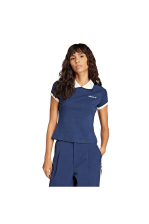 adidas Kadın  Mavi  Polo T-shirt SHORT POLO JY2829