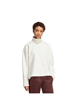 adidas Beyaz Kadın   Sweatshirt W ALL SZN SL QZ JV9907