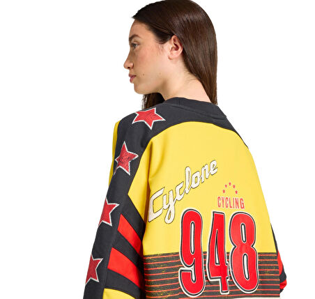 JW0147-K adidas Cyclıng Crew Kadın Sweatshirt Sarı