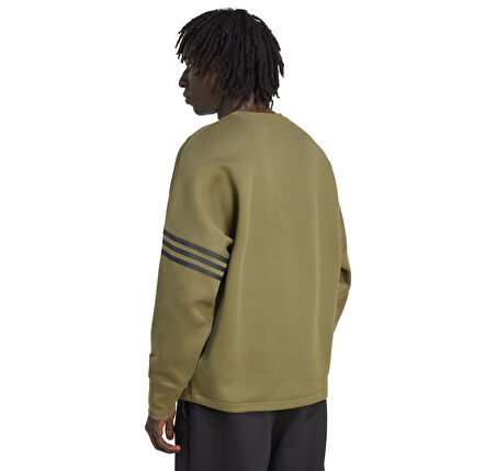JW7917-E adidas Nc Ls Os Crew Erkek Sweatshirt Haki