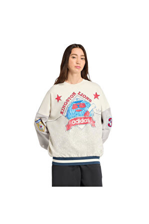 adidas Kadın  Gri  Sweatshirt BASEBALL CREW JW0150