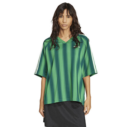 JW6022-K adidas Lınear Tee Kadın T-Shirt Yeşil