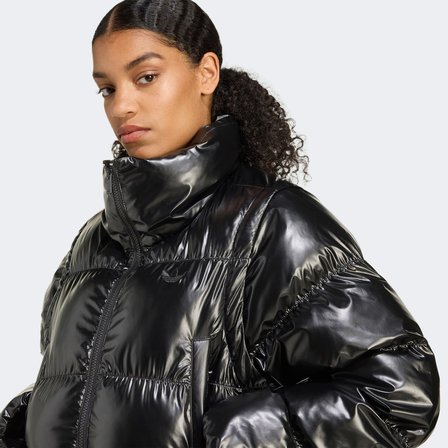 adidas Essential Glossy Puff Kadın Siyah Ceket