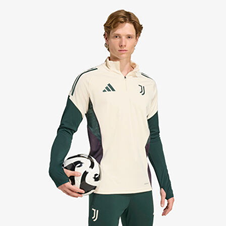 adidas Juventus Tiro 25 Competition Training Erkek Bej Futbol Eşofman Üstü