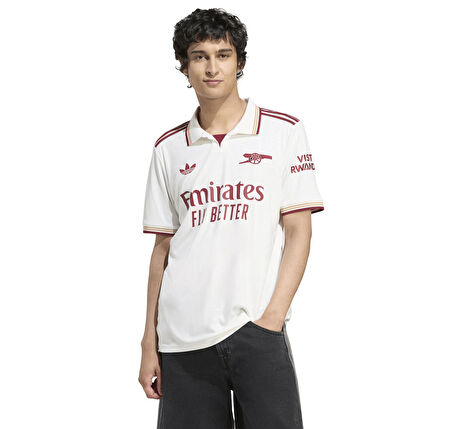 JI9556-E adidas Afc Arsenal 25-26 &amp;Uuml;&amp;ccedil;&amp;uuml;nc&amp;uuml; Erkek Forma Beyaz