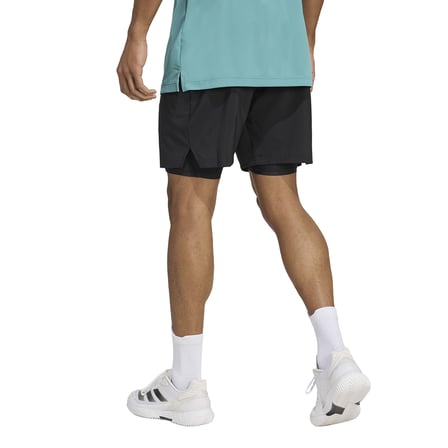 Club 2in1 Erkek Siyah Tenis Şortu JY2959