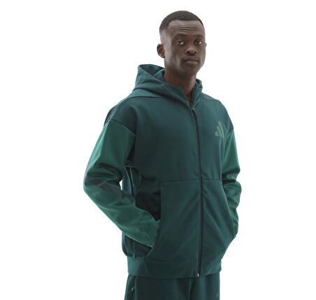 JY4826-E adidas M Z.n.e. Fz Cb Erkek Ceket Yeşil