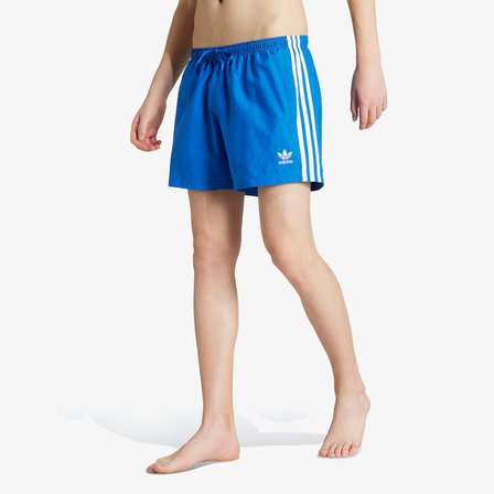 adidas Adicolor 3 Striped 13cm Erkek Mavi Deniz Şortu