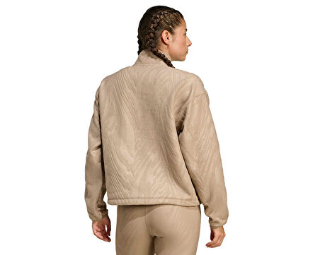 adidas Aop Polarfleece Kadın Günlük Ceket JX3122 Krem