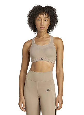 adidas JX8843 TLRDIM HS BRA Taupe Sporcu Sütyeni