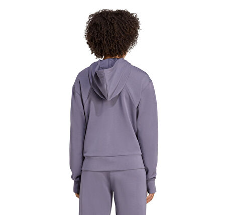 JX7310-K adidas D4T Fz Hoodıe Kadın Ceket Mor