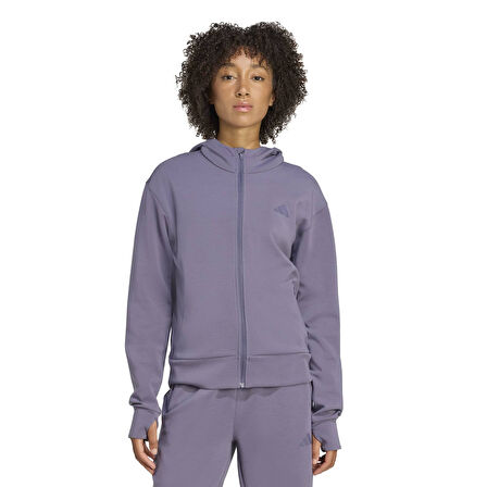 Adidas Kadın Günlük Sweatshirt D4T Fz Hoodıe Jx7310