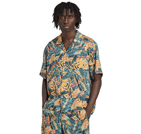 KC5901-E adidas Resort Shırt Erkek G&amp;ouml;mlek Mavi