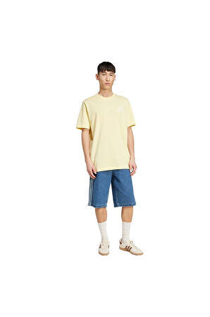 adidas Erkek  Sarı  T-shirt GRAPHIC TEE KC4958