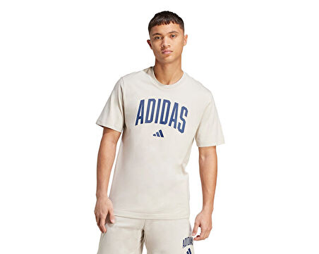 Adidas M Collegiate T Erkek Günlük Tişört JM6415Gri