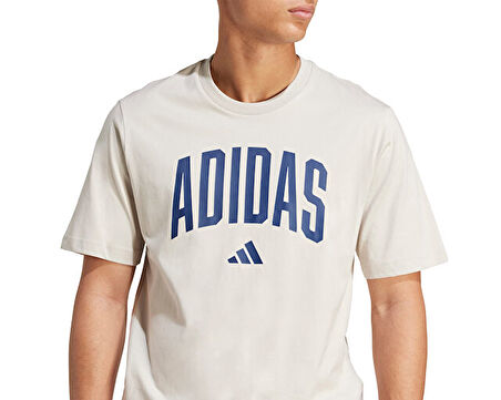 Adidas M Collegiate T Erkek Günlük Tişört JM6415Gri