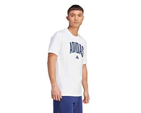 Adidas M Collegiate T Erkek Günlük Tişört JM6416Beyaz