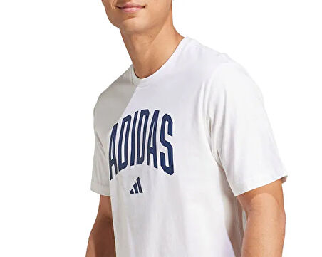 Adidas M Collegiate T Erkek Günlük Tişört JM6416Beyaz