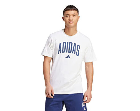 Adidas M Collegiate T Erkek Günlük Tişört JM6416Beyaz