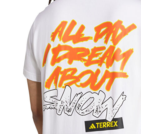 JM6361-E adidas U Snow T Erkek T-Shirt Beyaz