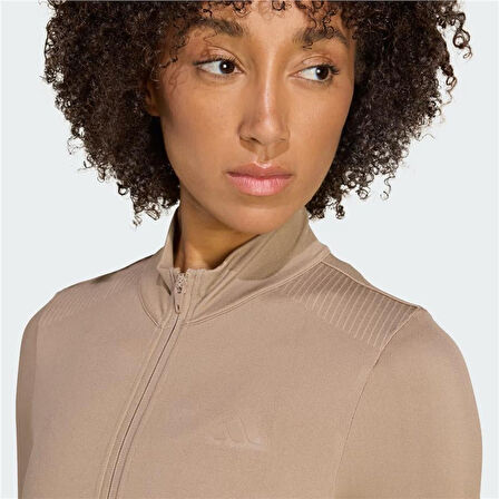 Workout Essentials Kadın Bej Dik Yaka Ceket JY3484