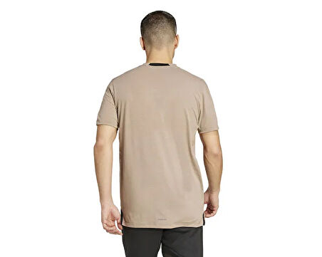 adidas D4T Tee Erkek Antrenman Tişörtü JX1169 Krem