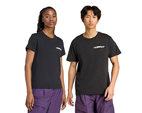 adidas U Snow T Unisex Outdoor Tişörtü JM6359 Siyah
