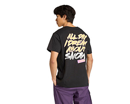 adidas U Snow T Unisex Outdoor Tişörtü JM6359 Siyah