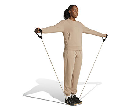 adidas D4T Knit Pant Kadın Antrenman Eşofman Altı JX7340 Krem