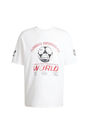 adidas Beyaz Erkek   T-shirt 90s FTBL TEE JX3065
