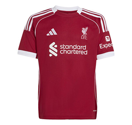 JV6436-C adidas Lfc Liverpool Fc 25-26 İ&amp;ccedil; Saha &amp;Ccedil;ocuk Forma Bordo