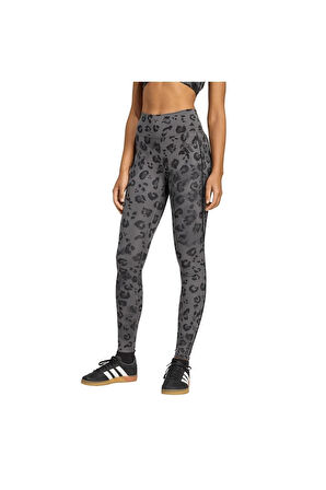 adidas Gri Kadın   Tayt OPT ESS 1/1 AOP JN2650