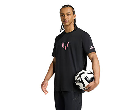 adidas Messi N&N G T Erkek Futbol Tişört JM8955 Siyah