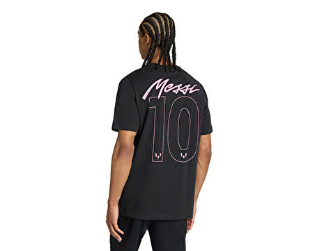 adidas Messi N&N G T Erkek Futbol Tişört JM8955 Siyah