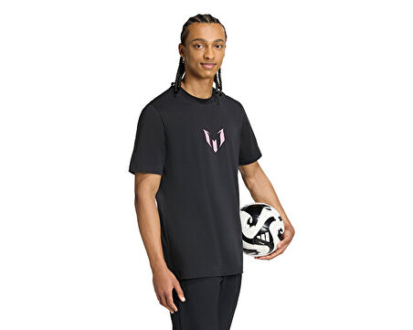 adidas Messi N&N G T Erkek Futbol Tişört JM8955 Siyah