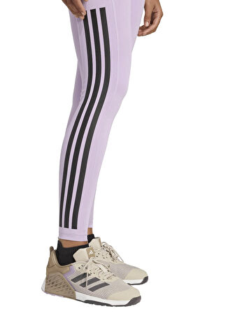 adidas JX7323 OPT 3S 1/1 Açık Lila Kadın Tayt